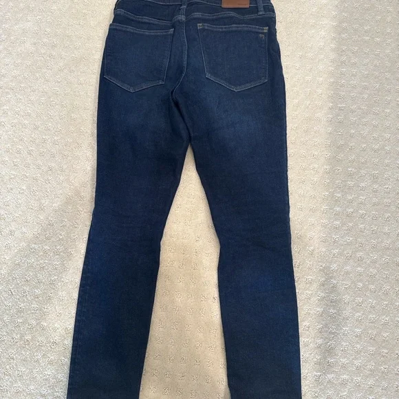 Madewell 9” Mid-Rise Skinny Jeans Size 27 Dark Wash Stretch Denim - Picture 5 of 7